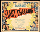 START CHEERING - THREE STOOGES Rare Original Authentic Vintage TITLE Lobby Card movie theater poster 1937