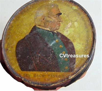 Super RARE Piece of History Zachary Taylor Rare Snuff Box 1848 Presidential Memorabilia