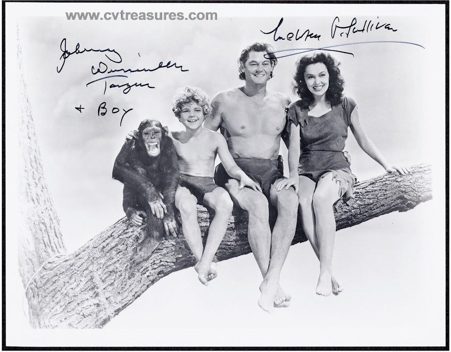 TARZAN The Ape Man AUTOGRAPHED Authentic Movie Photo Weissmuller Maureen O'Sullivan