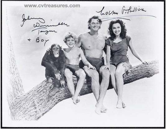 TARZAN The Ape Man AUTOGRAPHED Authentic Movie Photo Weissmuller Maureen O'Sullivan