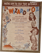 The Wizard of Oz – Original Vintage Sheet Music with Illustrated Presentation Folder 1939
