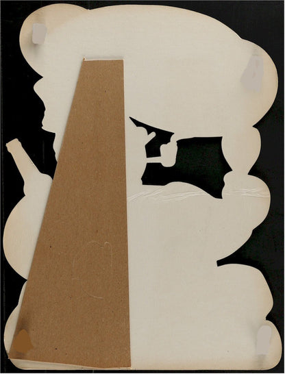 Vintage Beer Advertising Poster P. BALLANTINE & SONS BREWING CO. die - cut standee 1948 UNUSED! Snowman
