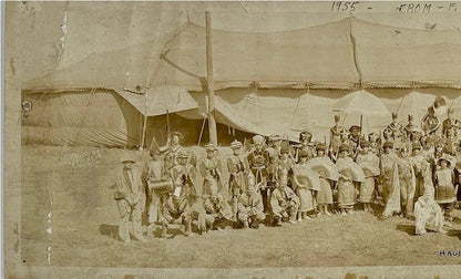 Vintage Circus Posters Memorabilia Collectibles Hagenbeck - Wallace Circus Panoramic Photograph 1928
