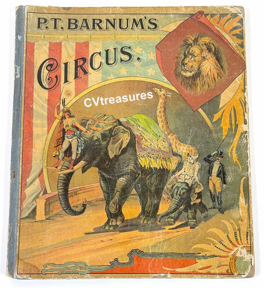 Vintage Circus Posters Memorabilia Collectibles P.T. Barnum's Circus Treasure Children's Book