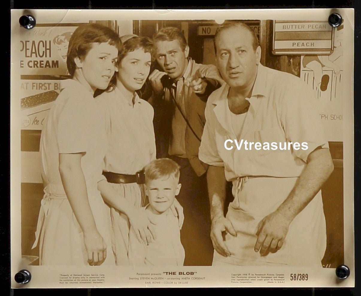 Vintage Horror Movie TYPE 1 Photo THE BLOB Steve McQueen 1958 4