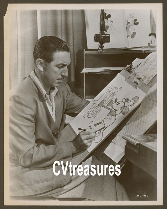 WALT DISNEY Original Vintage TYPE I Historical Photo with Mickey Mouse Steamboat Willie