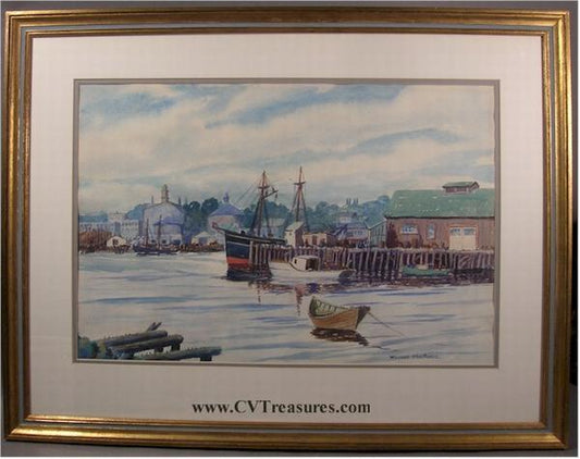 William Macrobbie Barnstable Harbor Watercolor Cape Cod