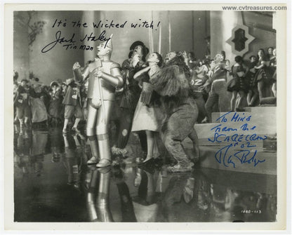 Wizard of OZ Dual Signed Vintage Authentic Autographed Photo