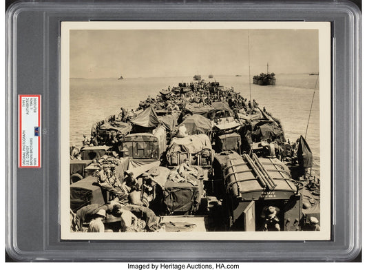 World War 2 WWII Original Navy Invasion Historical Masterpiece Photograph Vintage Photo TYPE 1 Operation Cyclone 1944