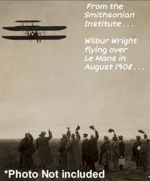Wright Brothers Original 1908 Vintage Historical AViation TYPE 1 Photo Wilbur Crash